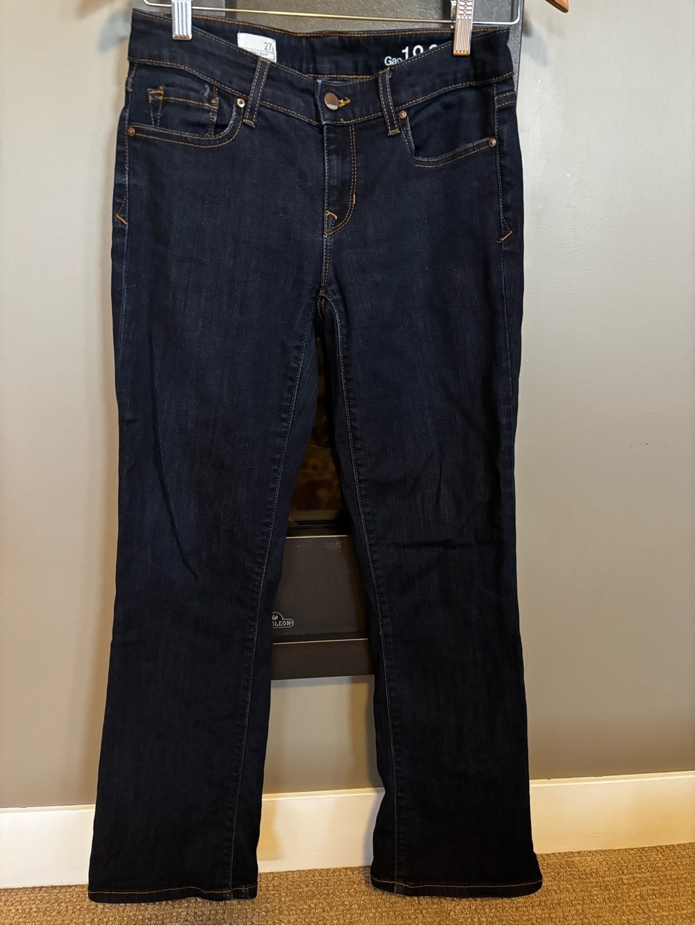 Gap Sexy Boot Jeans Women’s 27 Short Dark Wash Bootcut Stretch Denim​